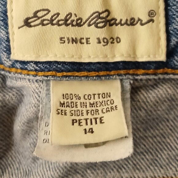 Eddie Bauer Vintage 90s Jeans 14P High Rise Mom Style 100% Cotton - Picture 8 of 8